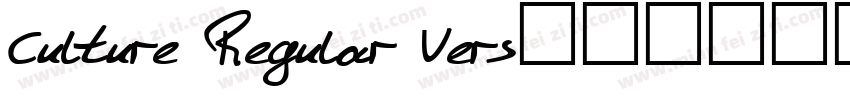 Culture Regular Vers字体转换